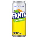 Fanta No Sugar Lemon 24 x 330ml