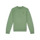 Kids Cotton Merino Crew Neck Jumper - Basil Green