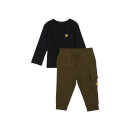 Kids T-Shirt & Jogger Set - True Black