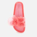 Melissa X Y Project Women's Flower Beach Slides - Pink Trans - UK 3