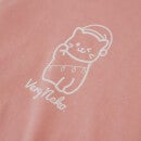 Neko Christmas Cat Men's T-Shirt - Pink Acid Wash