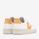 Veja Women's V-12 Leather Trainers - Extra White/Ouro