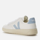 Veja Women's V-12 Leather Trainers - Extra White/Steel - UK 2