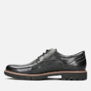 Clarks Men's Batcombe Hall Leather Derby Shoes - Black - UK 7