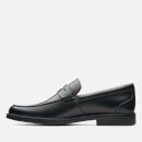 Clarks Men's Un Aldric Step Leather Loafers - Black - UK 7