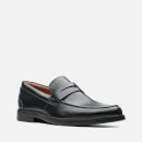 Clarks Men's Un Aldric Step Leather Loafers - Black - UK 7