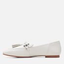 Clarks Women's Pure 2 Tassle Leather Loafers - White