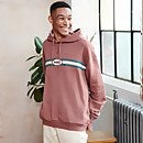 Men's Brown hoodie with chest stripes Brown