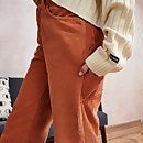 Women's Cord Carpenter Pants Rust