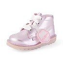 Infant Girls Kick Hi Sparkle Leather Pink
