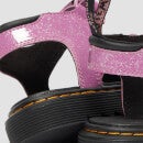 Dr. Martens Kids' Klaire Cosmic Glitter Sandals - Dark Pink - UK 10 Kids