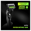 Gillette Labs with Exfoliating Bar Razor, Travel Case, Magnetic Stand and Razor Blades