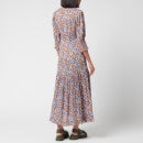RIXO Women's Petal Midi Dress - Tulip Field Copper - UK 6