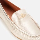Coach Women's Marley Metallic Leather Driving Shoes - Champagne - UK 4