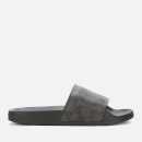 Coach Women's Udele Coated Canvas Slide Sandals - Charcoal/Black - UK 3