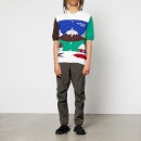 4SDesigns Men's Knit Camp Landscape Shirt - Multi - S