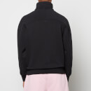 AMI Men's Tonal De Coeur Half Zip Sweatshirt - Black - S