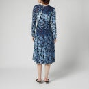 Stine Goya Women's Ellie Lurex Velvet Dress - Flower Foliage - XS