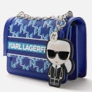 KARL LAGERFELD Women's K/Ikonik Mono Cross Body Bag - Blue