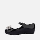 Mini Melissa Girls' Dora Delight Ballet Flat Sandals - Black