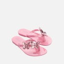 Mini Melissa Girls' Harmonic Butterfly Flip Flops - Pink - UK 10-11 Kids
