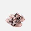 Mini Melissa Girls' Wide Print Slide Sandals - Blush Animal - UK 12.5 Kids