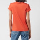 KARL LAGERFELD Women's Ikonik Karlpocket T-Shirt - Orange - XS