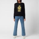 KARL LAGERFELD Women's Ikonik Animal Sweater - Black
