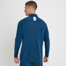 Camiseta con cremallera de 1/4 Tempo para hombre de MP - Azul intenso - XXS