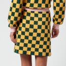 Olivia Rubin Women's Kris Skirt - Green Yellow Squares