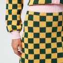 Olivia Rubin Women's Kris Skirt - Green Yellow Squares - XS