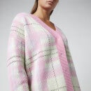 Olivia Rubin Women's Flora Cardigan - Pink Green Check - - XS