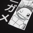 Sudadera con capucha unisex manga Squirtle de Pokémon - Negro