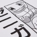 Pokémon Squirtle Manga Unisex Oversized Heavyweight T-Shirt - White