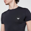 Emporio Armani Men's Mesh Microfiber T-Shirt - Black - S
