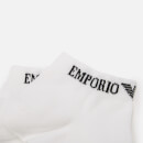 Emporio Armani Men's 3-Pack In Shoe Socks - White