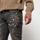 Purple Brand Men's Painted Distress Denim Jeans - Grey - W31