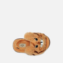 UGG Toddlers' Fluff Yeah Slide Tiger Stuffie Slippers - Daisy/Dark Earth