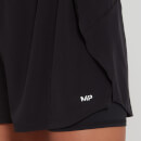 MP Ženske dvoslojne kratke hlače Adapt – črna - XXS