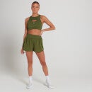 MP Ženske dvoslojne kratke hlače Adapt – listnato zelena - XXS