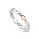 Affinity Stacking Ring - Sterling Silver/Gold