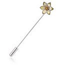 Clogau Daffodil Lapel Pin