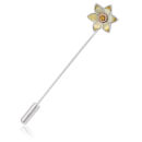 Clogau Daffodil Lapel Pin