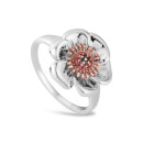 Welsh Poppy Ring - Sterling Silver/Gold