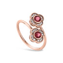 Jewel Bloom Ring - Rose Gold