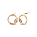 Clogau Tree of Life Circle Stud Earrings - Rose Gold