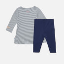 Joules Babys' Christina Cotton Dress And Legging Set - Gruffalo Navy Stripe