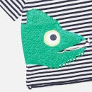 Joules Kids' Shorts Sleeve Artwork T-Shirt - Stripe Chameleon - 2 Years