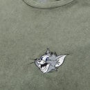 Tom & Jerry Smiling Tom Unisex T-Shirt - Khaki Acid Wash