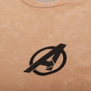 Camiseta unisex Avengers Logo - Lavado ácido bronceado